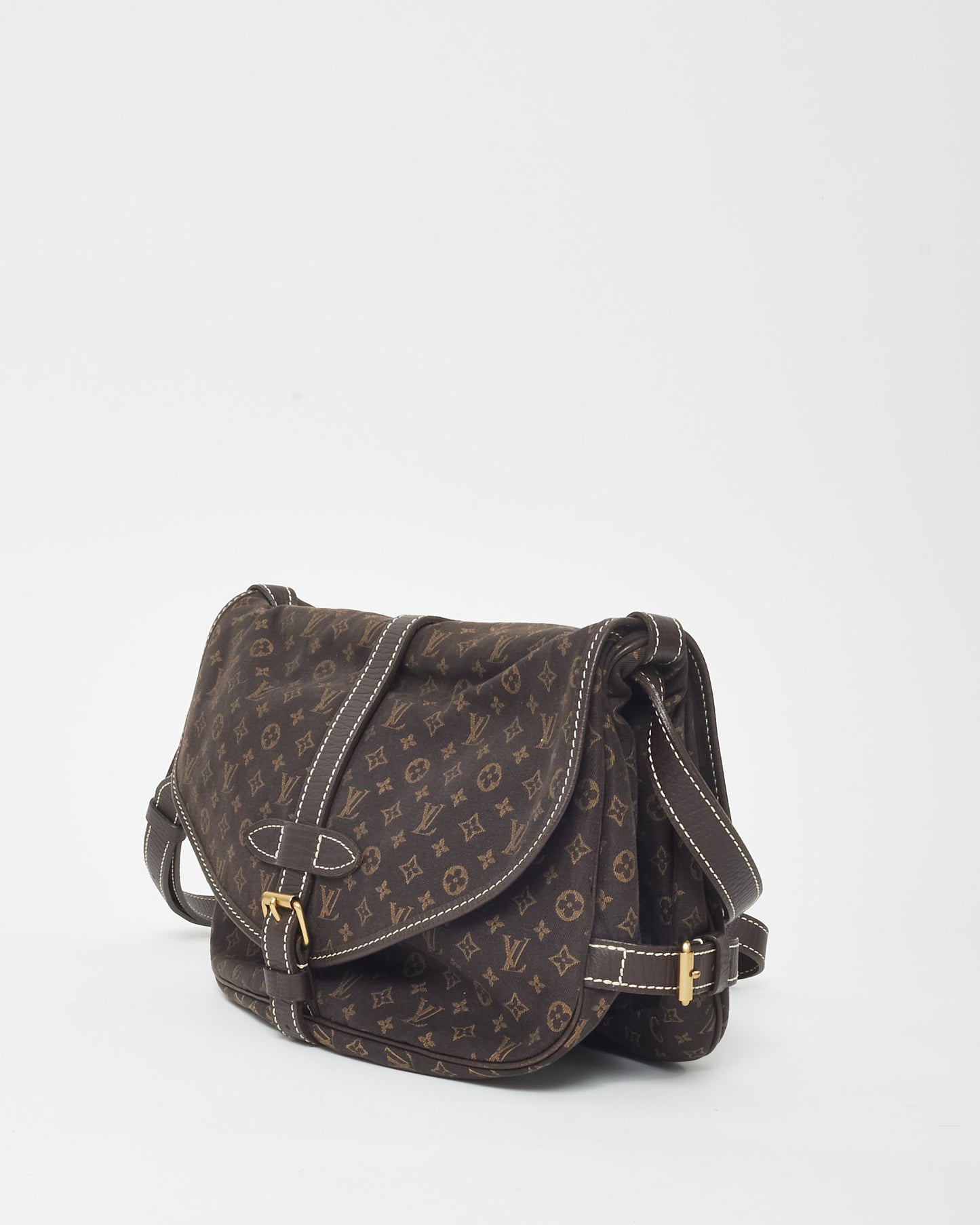 Louis Vuitton Brown Monogram Mini Lin Samur 30 Crossbody