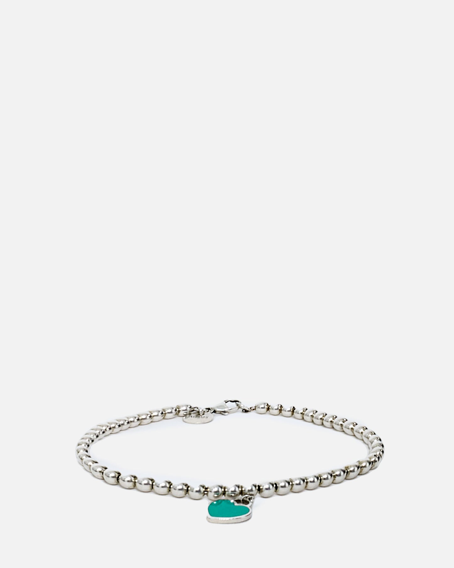 Tiffany & Co. Blue Heart Tag Beaded Bracelet