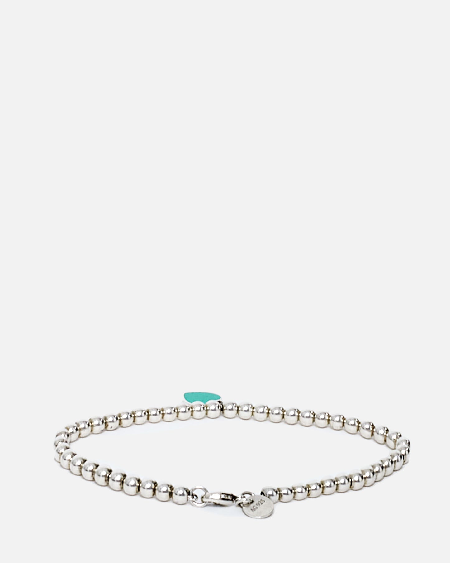 Tiffany & Co. Blue Heart Tag Beaded Bracelet