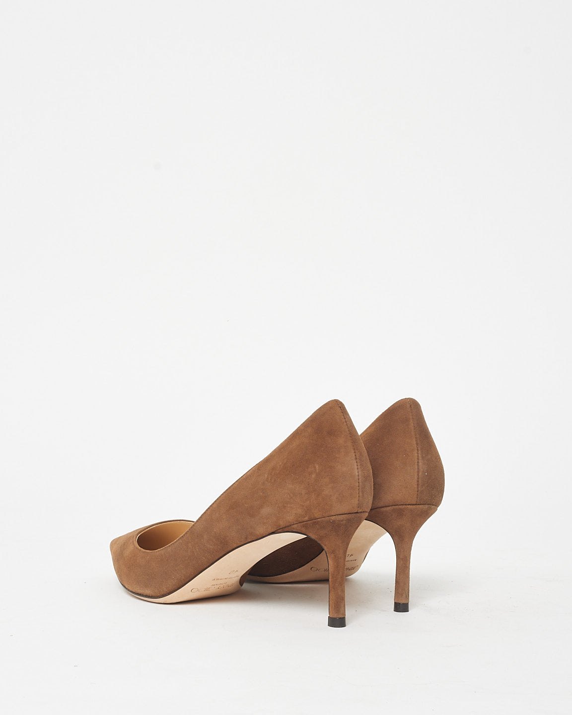 Jimmy Choo Brown Suede Romy 60 MM Pumps - 40