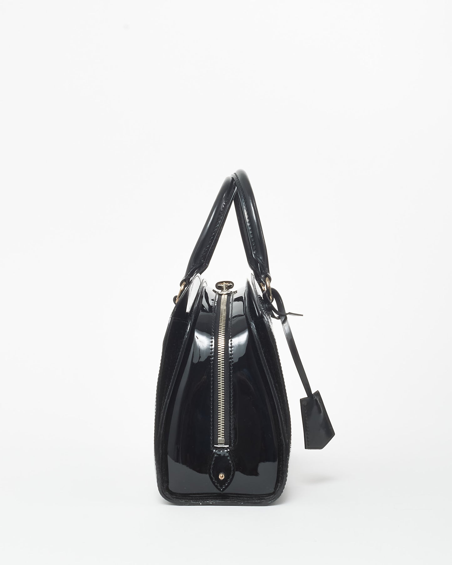 Louis Vuitton Black Epi Patent Leather Jasmine Top Handle Bag