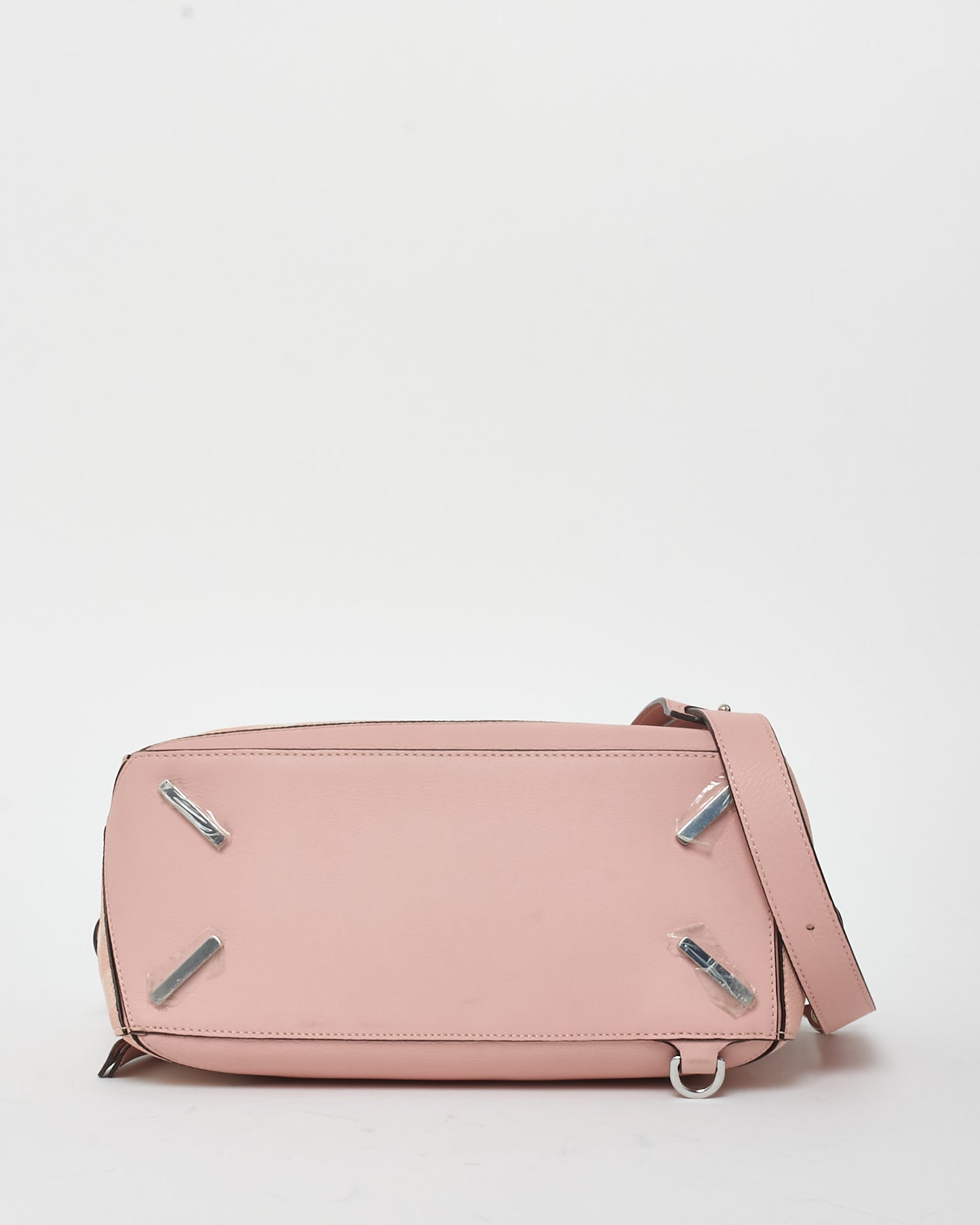 Loewe Pink & White Calfskin Leather Gingham Medium Puzzle Bag