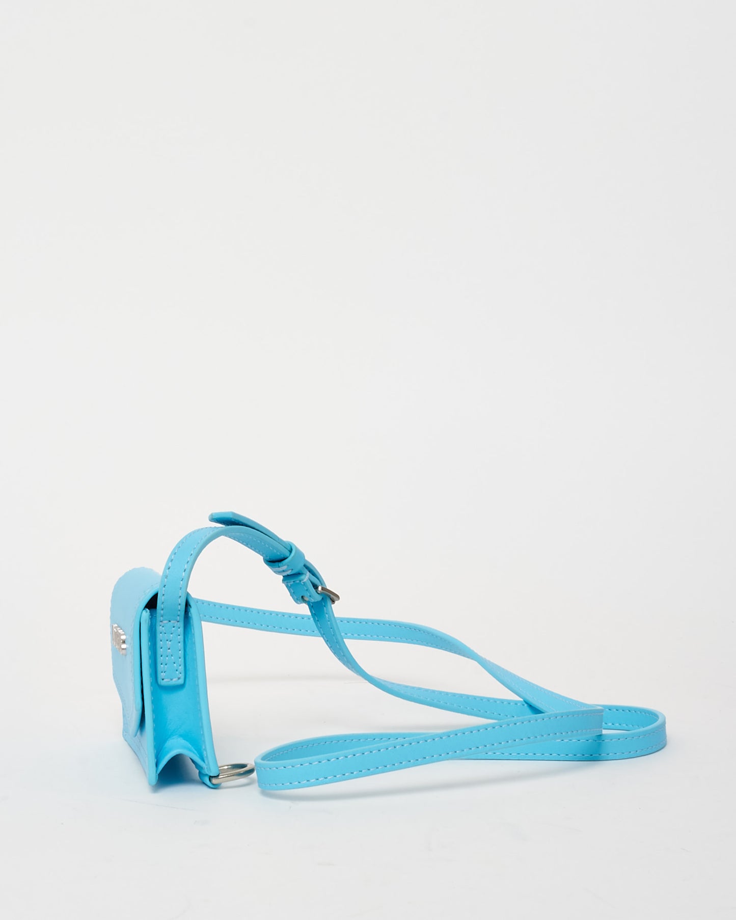 Jacquemus Turquoise Mini Le Porte Azur Crossbody Card Case