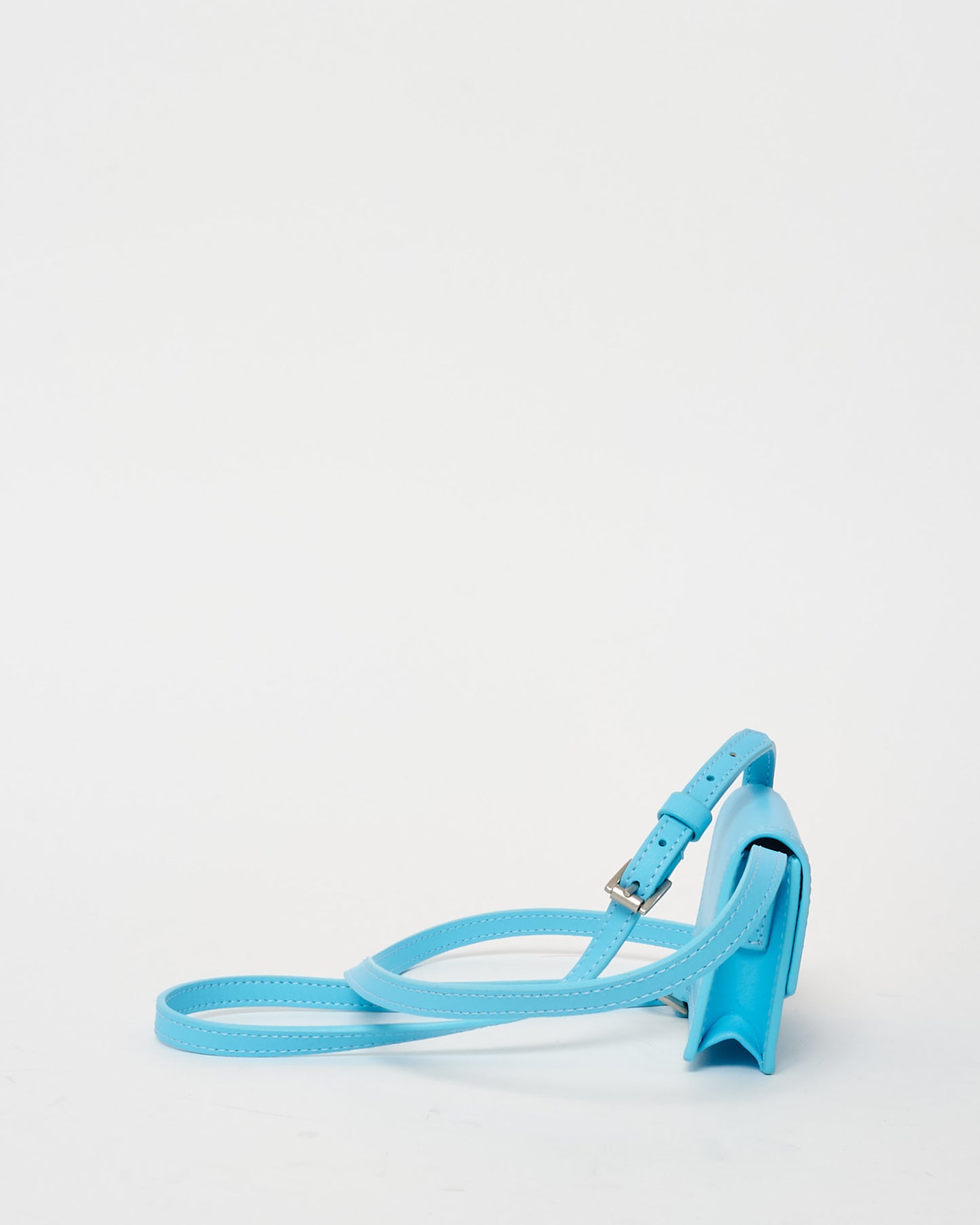 Jacquemus Turquoise Mini Le Porte Azur Crossbody Card Case