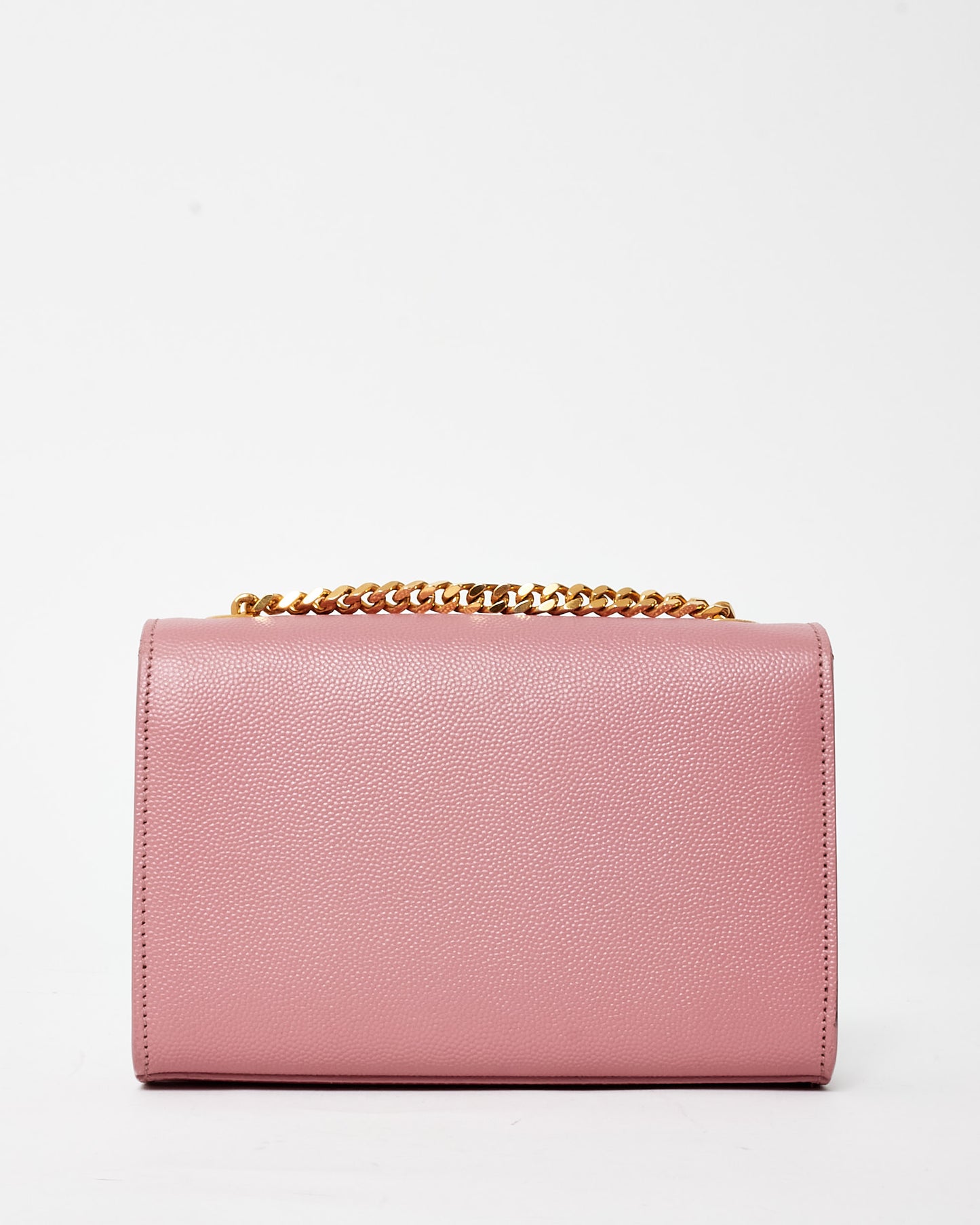 Saint Laurent Pink Grained Leather Kate Chain Bag