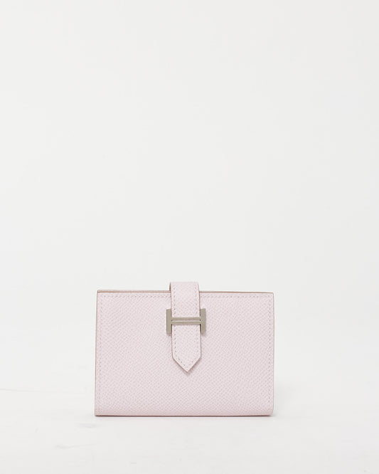 Hermès Mauve Pâle Epsom Leather Bearn Card Case