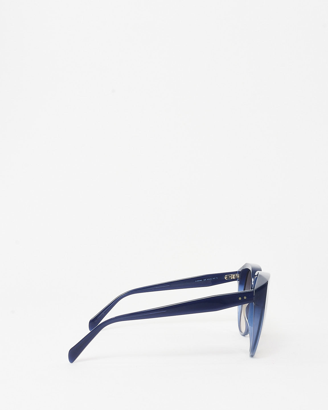 Celine Blue Acetate Oversized Round Sunglasses