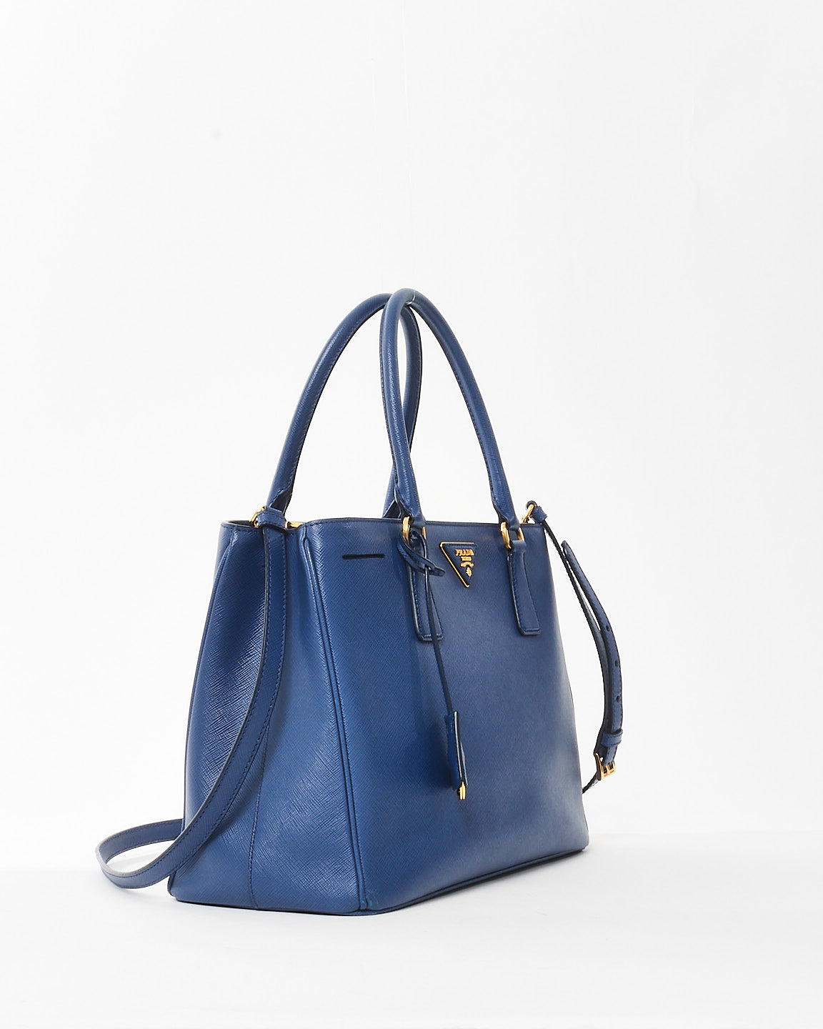 Prada Navy Blue Saffiano Leather Medium Galleria Tote Bag