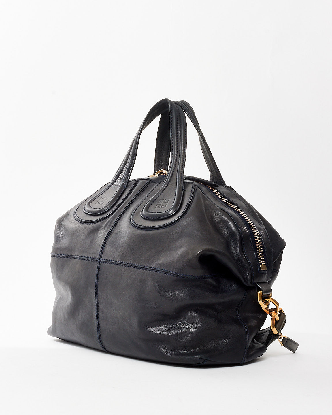 Givenchy Black Leather Medium Nightingale Shoulder Bag