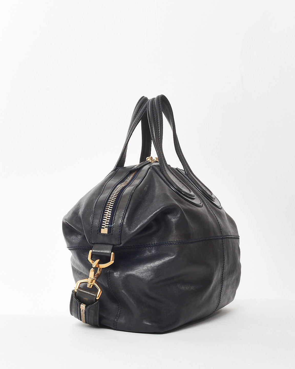 Givenchy Black Leather Medium Nightingale Shoulder Bag