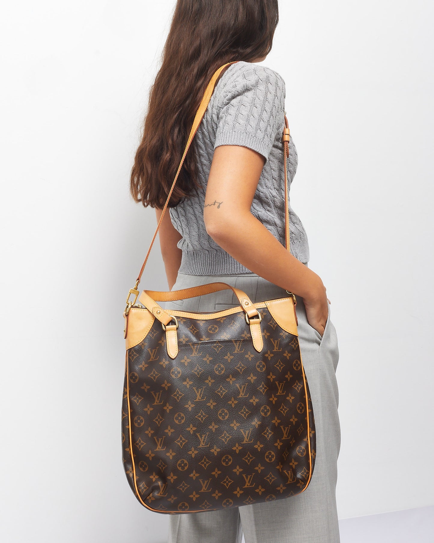 Louis Vuitton Monogram Coated Canvas Odeon GM Crossbody Bags