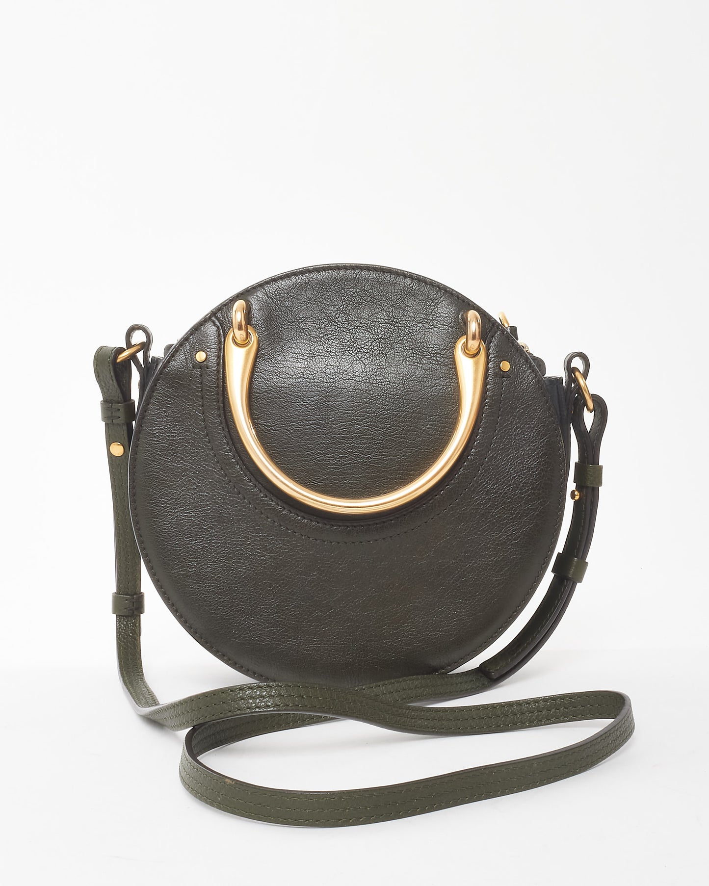 Chloé Green Leather & Suede Pixie Crossbody Bag