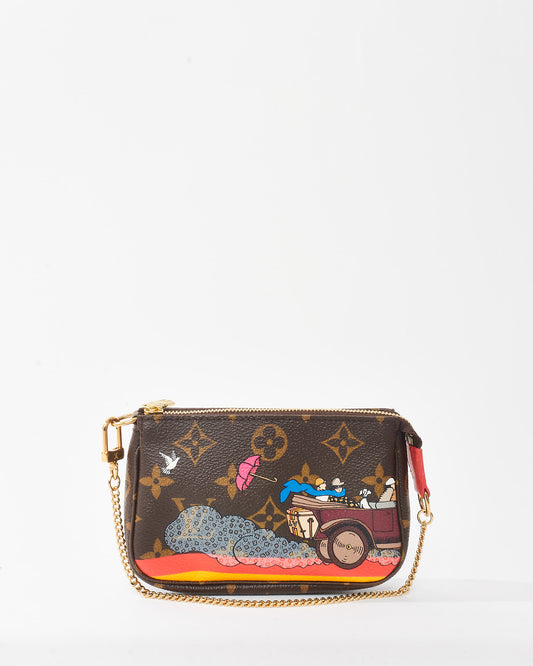 Louis Vuitton Monogram Coated Canvas 2015 Evasion Limited Edition Mini Pochette D'Accessoires