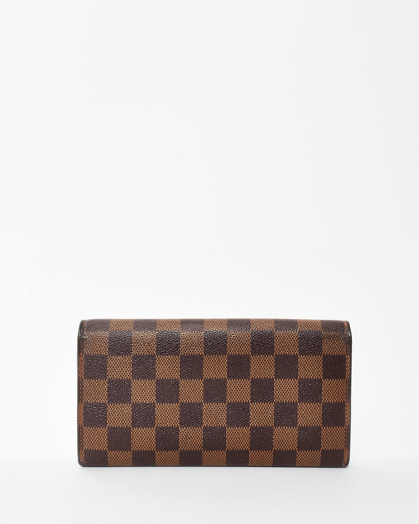 Louis Vuitton Damier Ebene Coated Canvas Flap Sarah Wallet