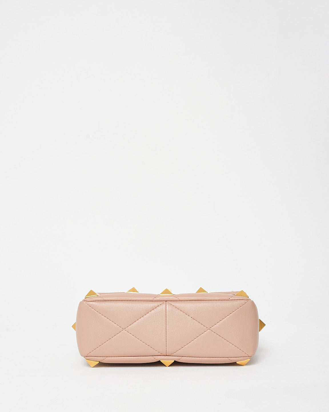 Valentino Blush Puffy Leather Small Roman Stud Bag