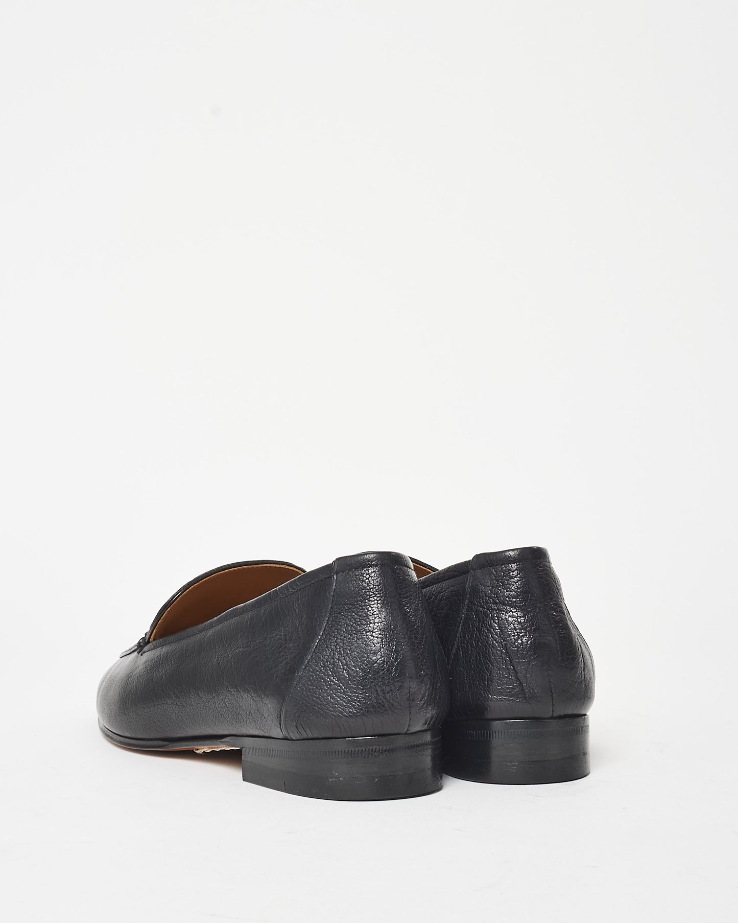 The Row Black Leather Adam Loafers - 38.5