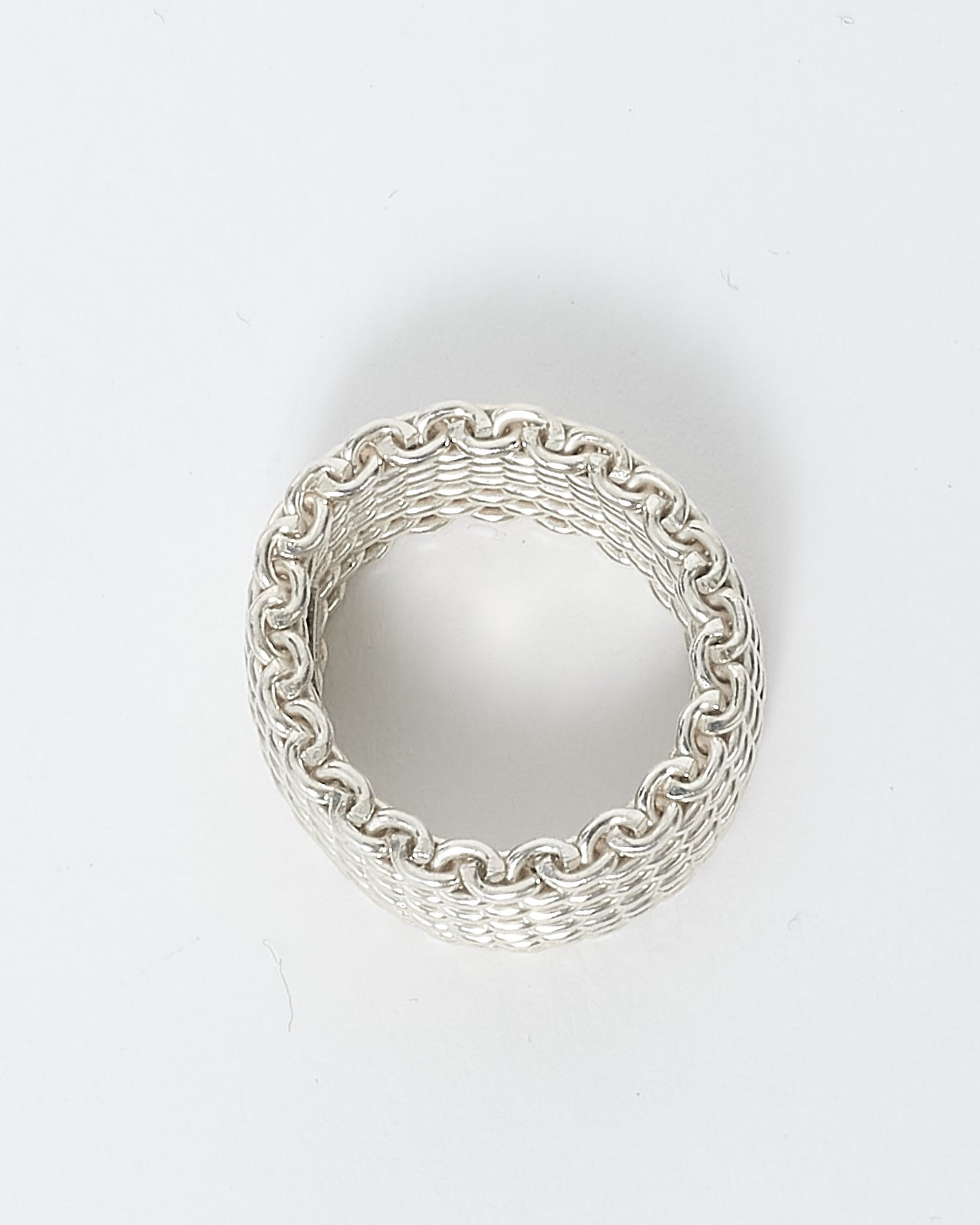 Tiffany & Co. Sterling Silver Mesh Ring - 5