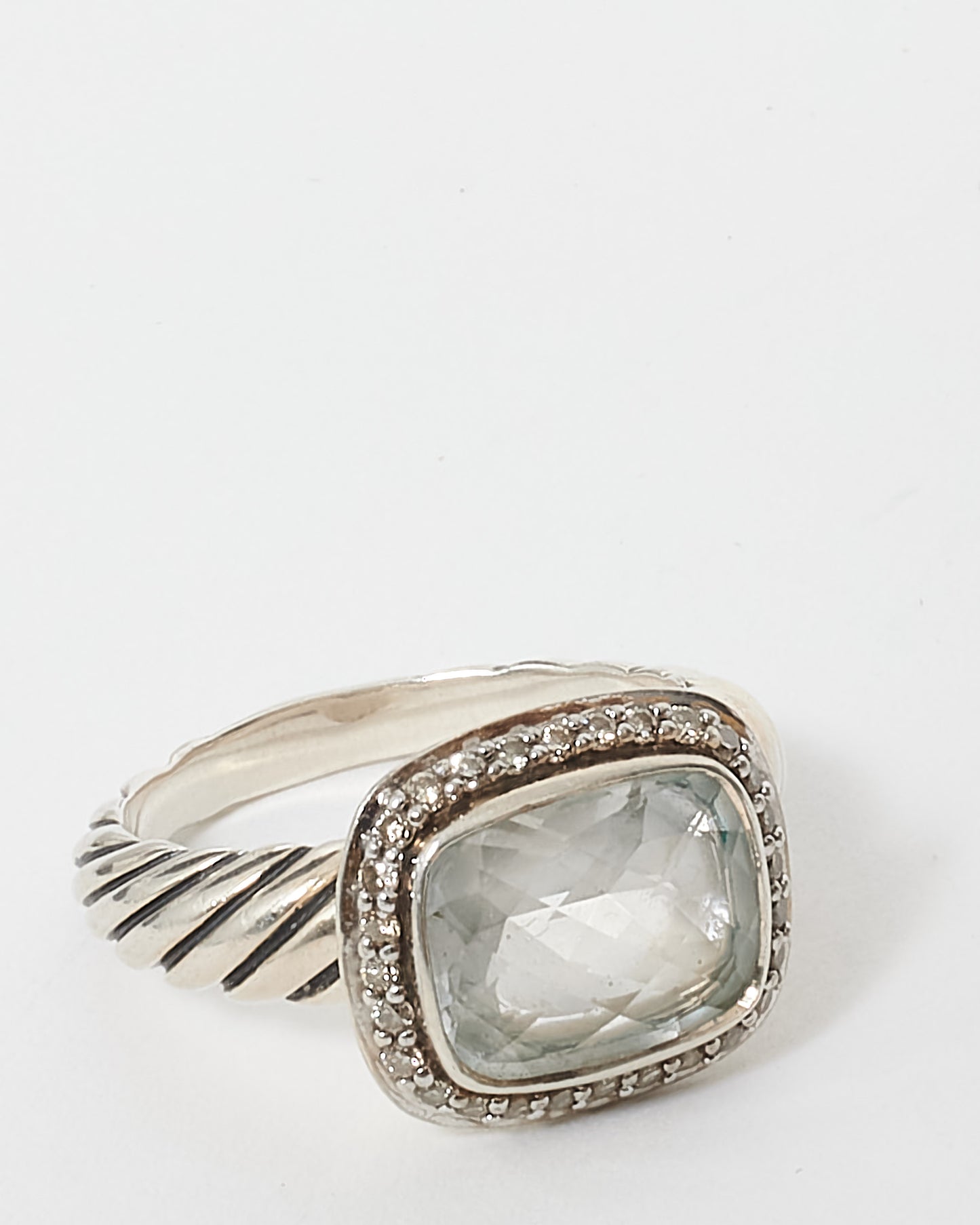 David Yurman Diamond & Stone Noblesse Cocktail Ring - 5