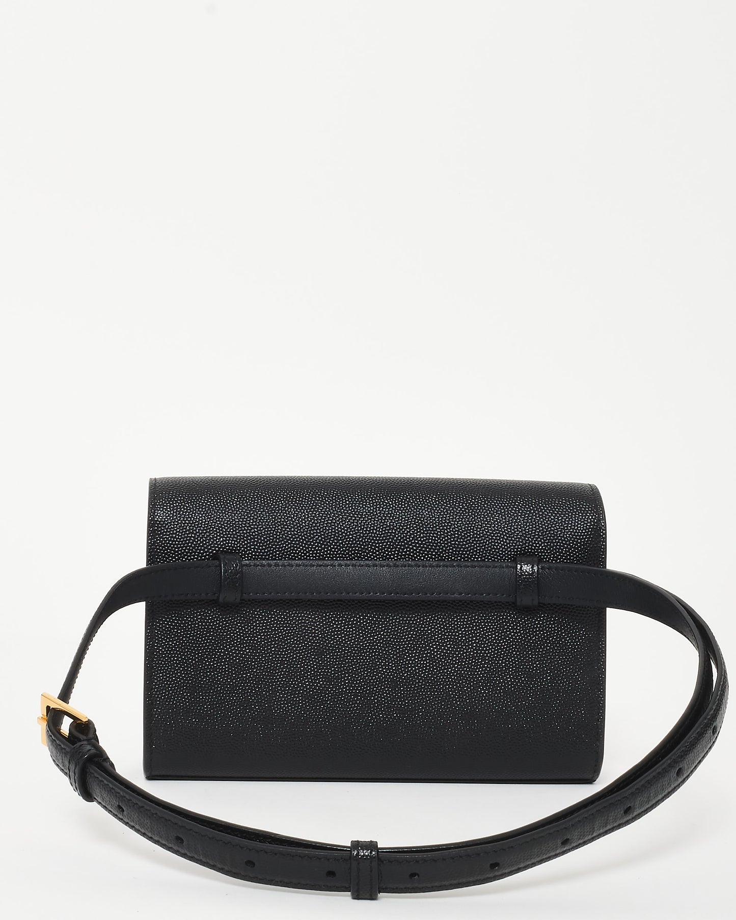 Saint Laurent Black Leather Small Kate Belt Bag GHW