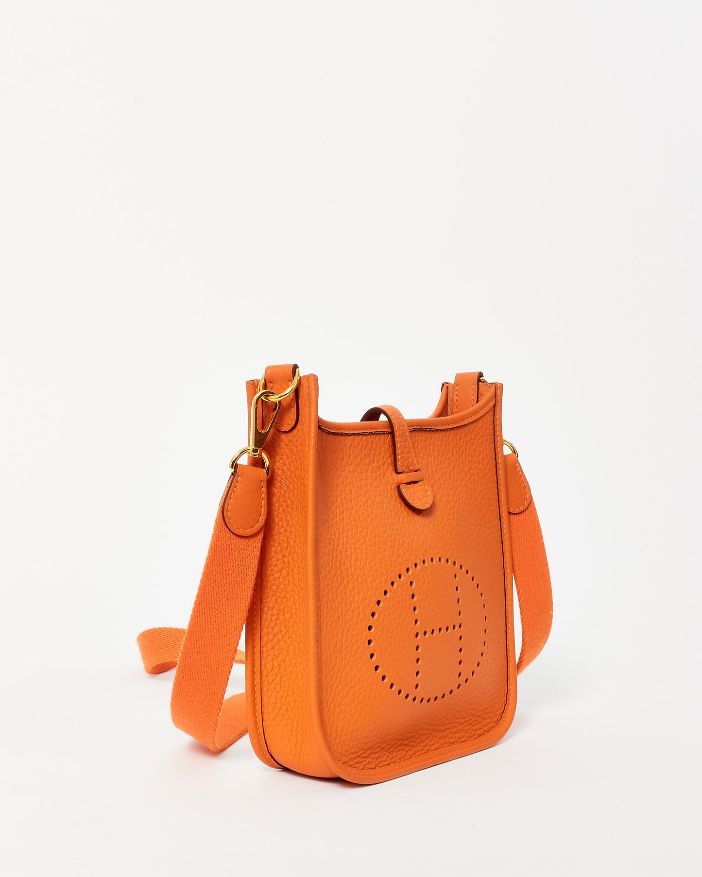 Hermès Orange Leather TPM Evelyne 16