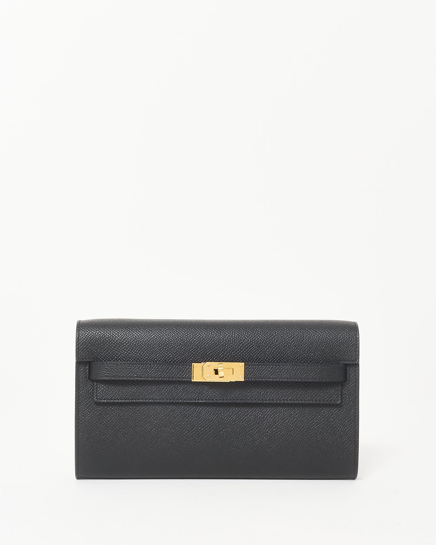 Hermès Black Leather GHW Kelly To Go Crossbody Bag