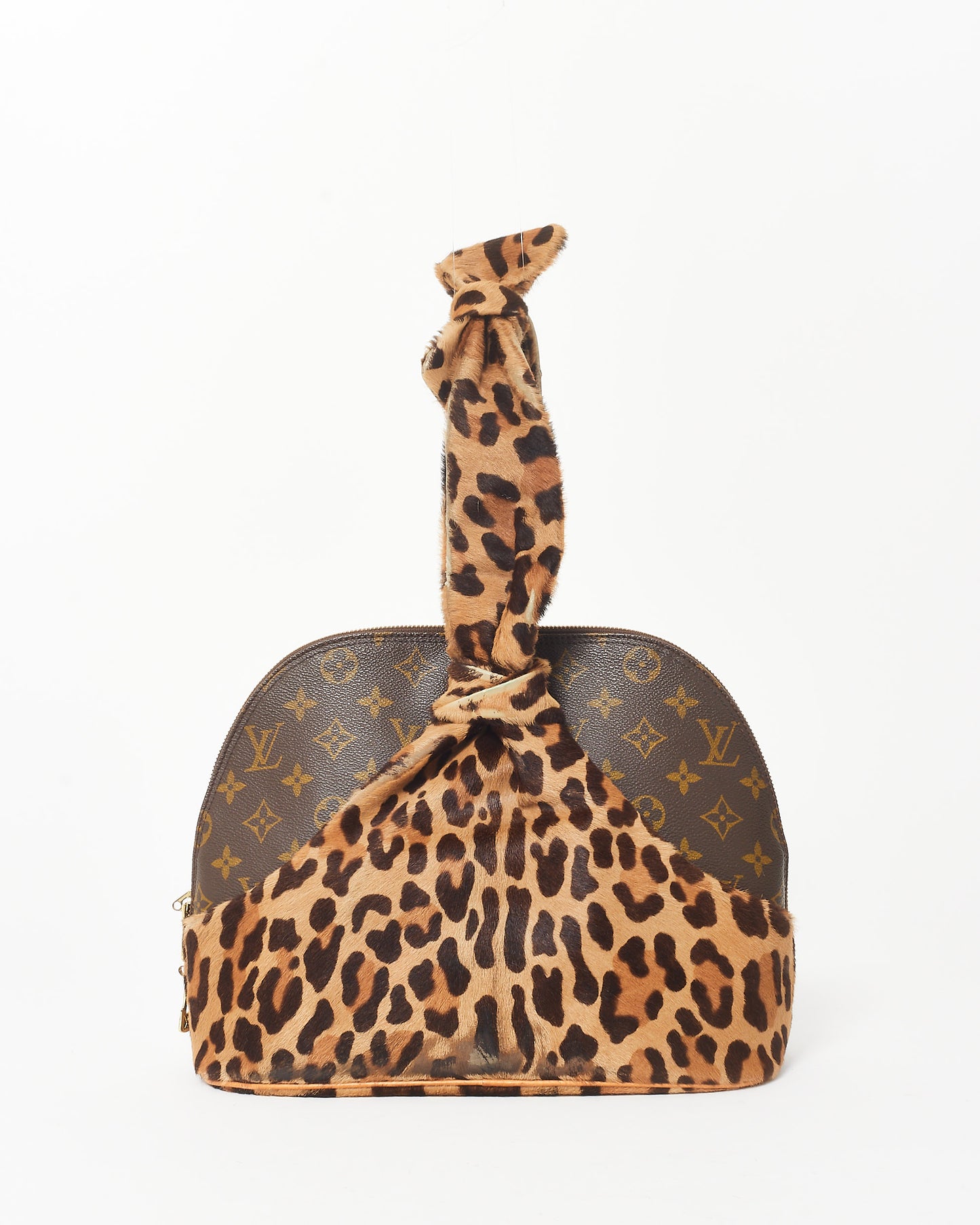 Louis Vuitton x Alaïa Limited Edition Leopard Pony Hair Monogram Alma + Full Set