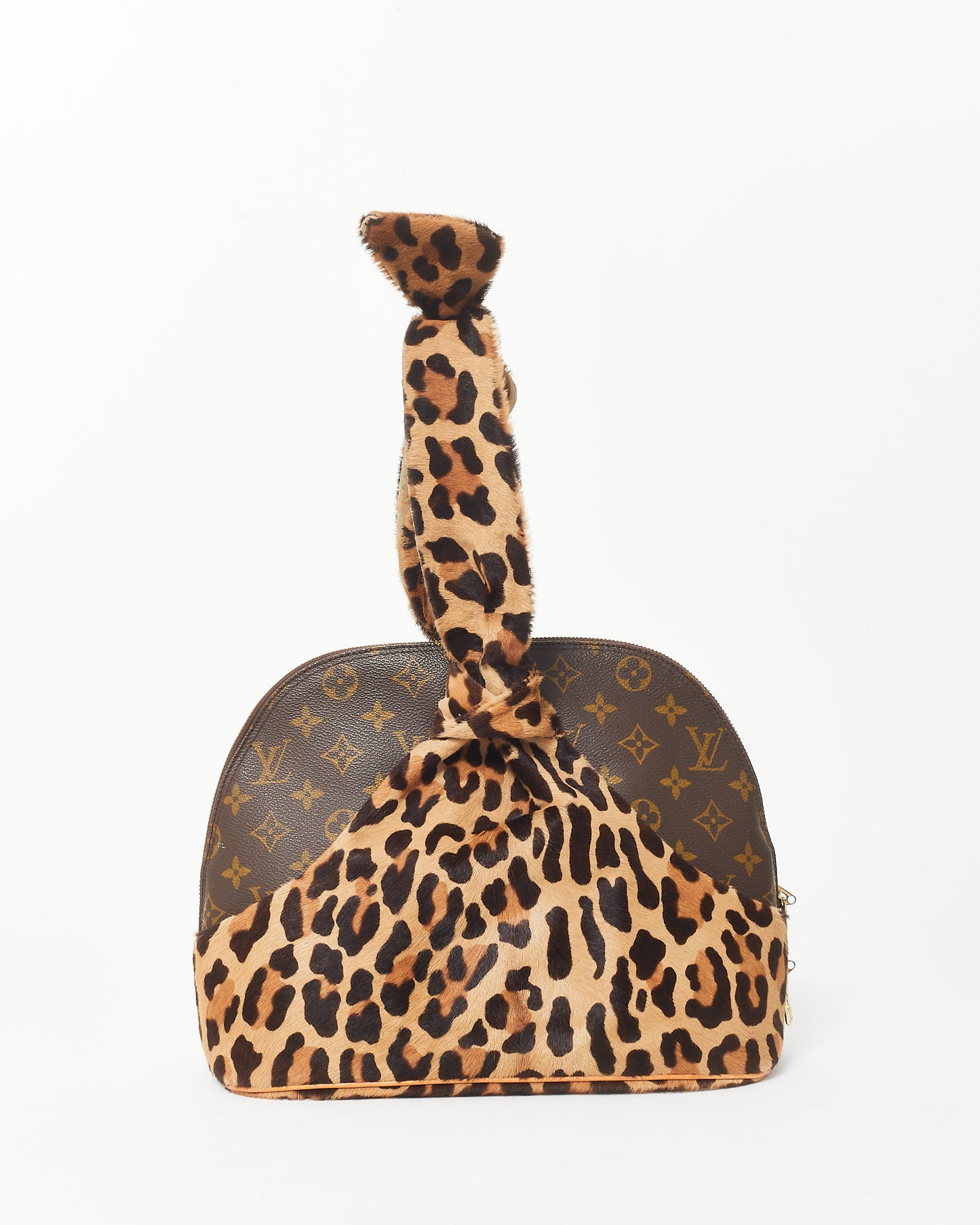 Louis Vuitton x Alaïa Limited Edition Leopard Pony Hair Monogram Alma + Full Set