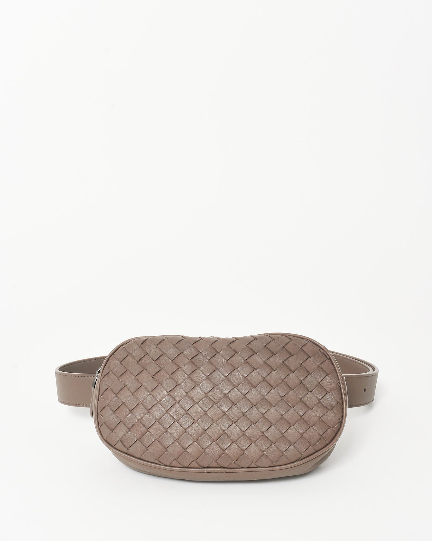 Bottega Veneta Taupe Intrecciato Leather Belt Bag