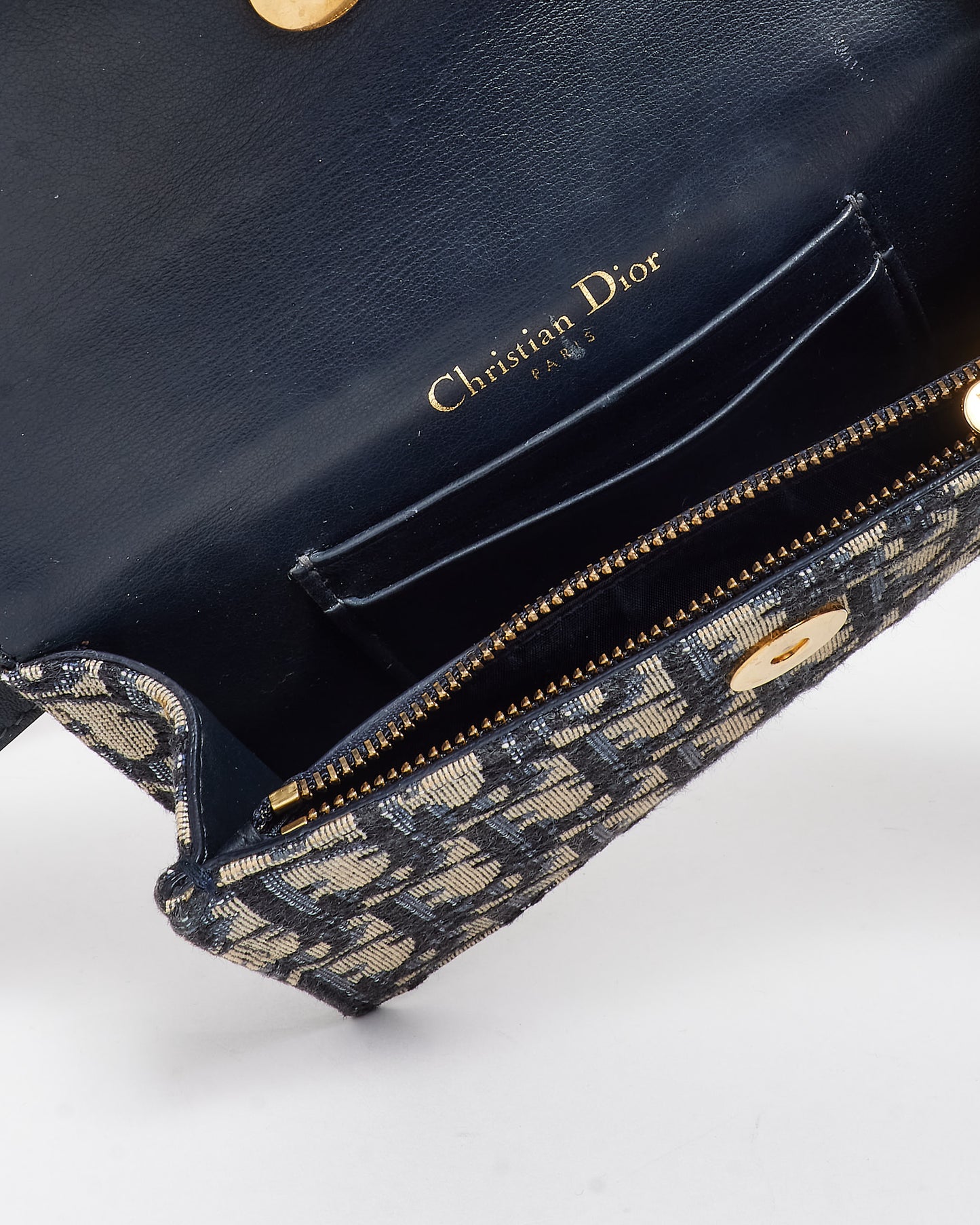 Dior Blue Oblique Canvas Belt Bag