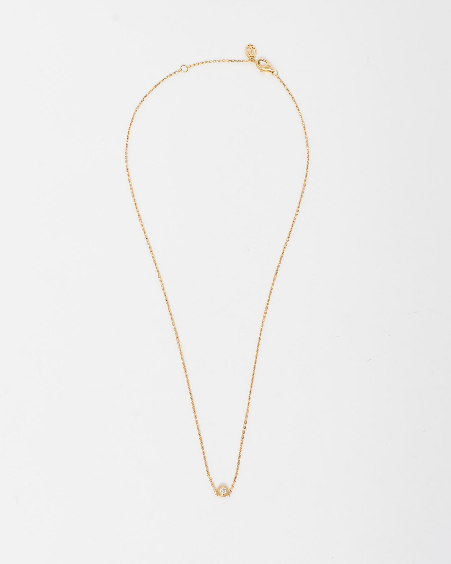 Cartier Yellow Gold & Diamond Cartier D'Amour Pendant Necklace