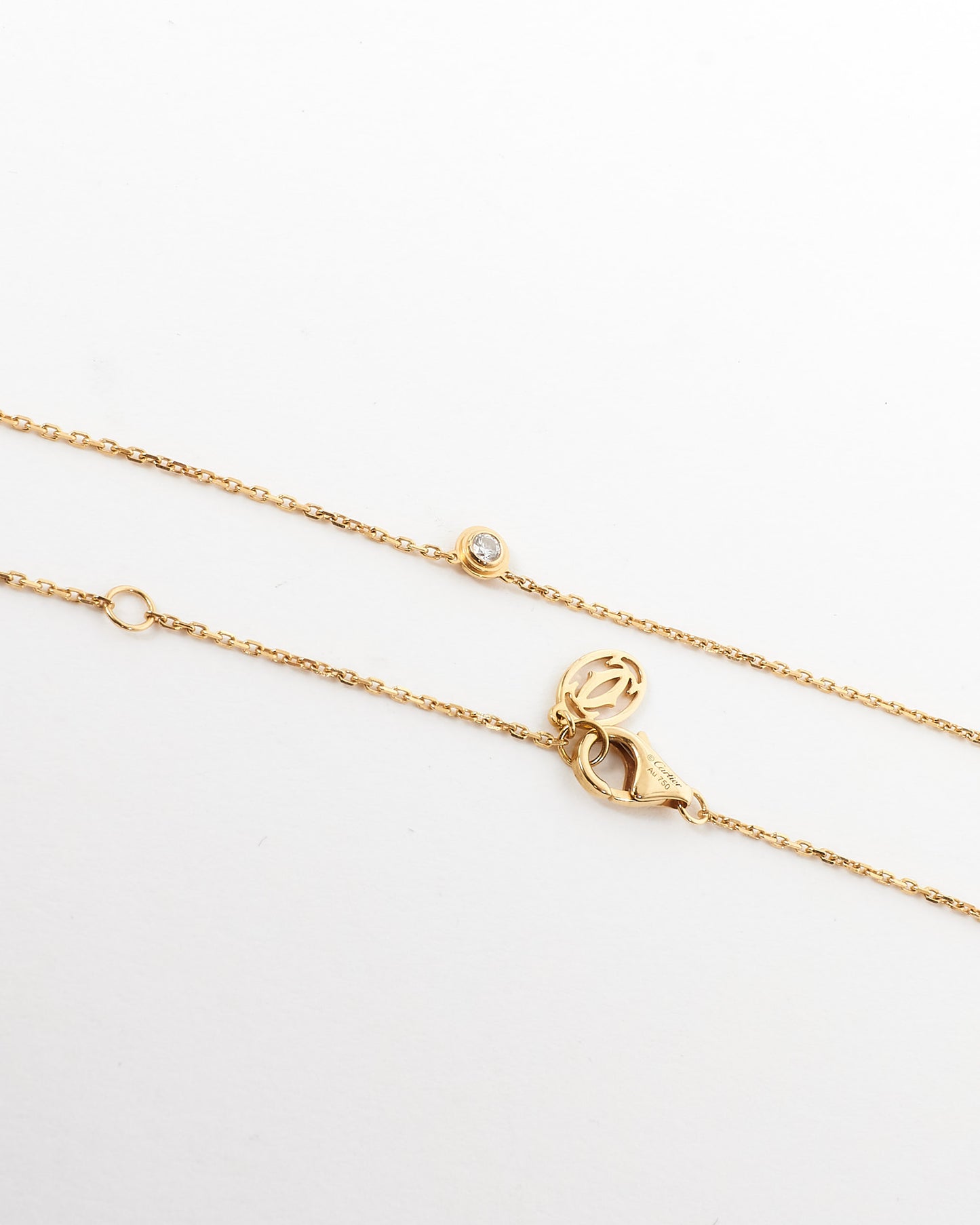 Cartier Yellow Gold & Diamond Cartier D'Amour Pendant Necklace