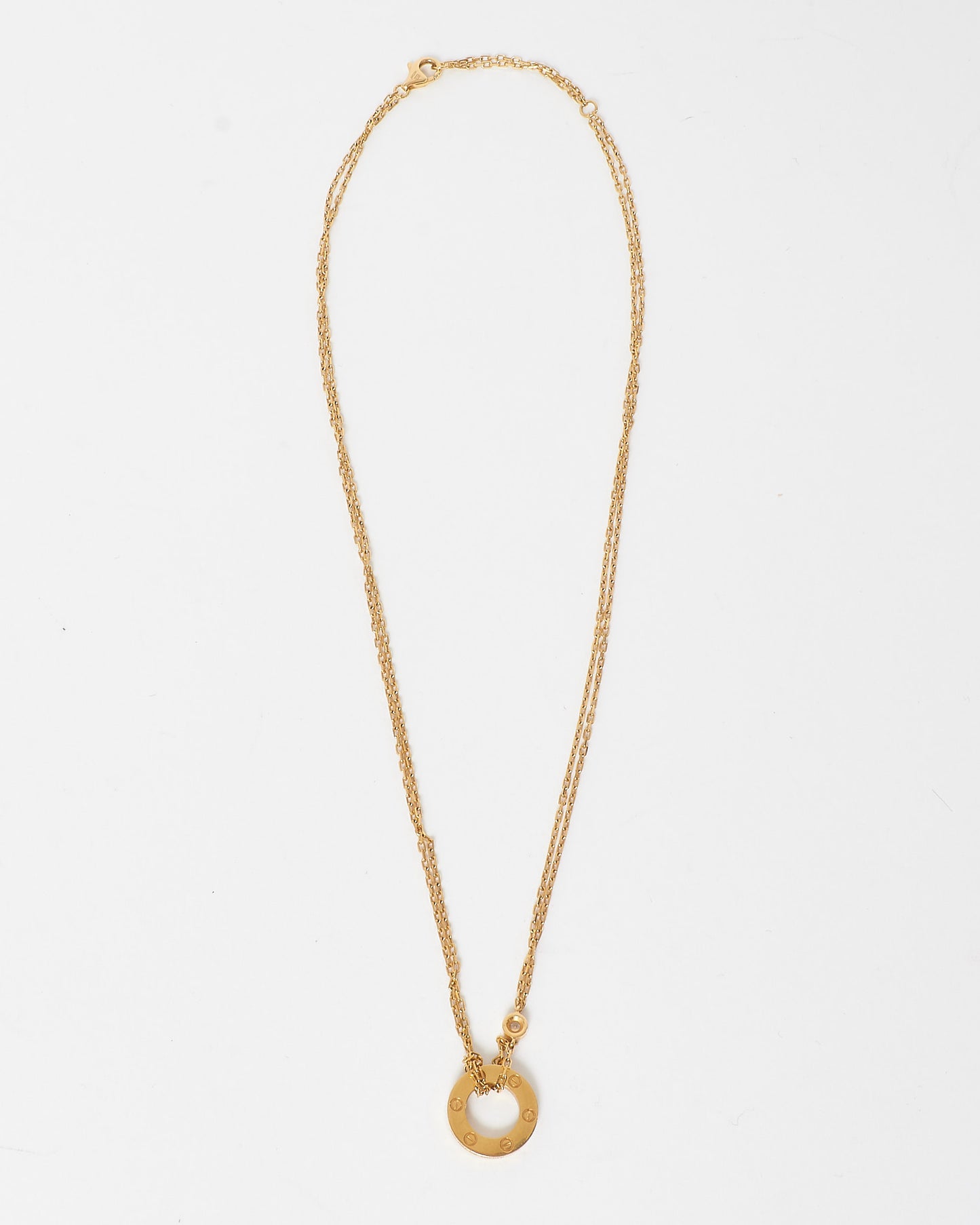 Cartier Yellow Gold & Diamond Love Necklace