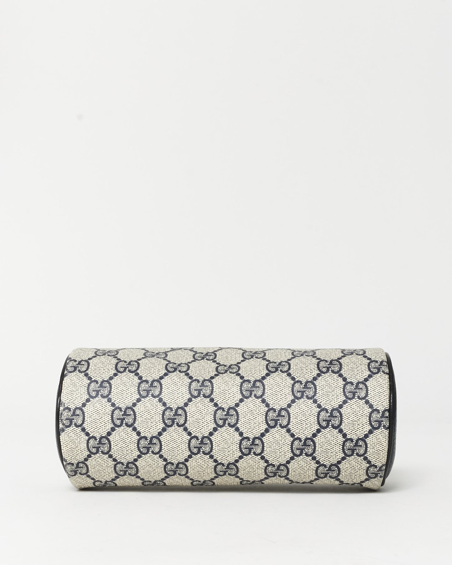 Gucci Vintage Beige & Navy Coated Canvas Cosmetic Pouch