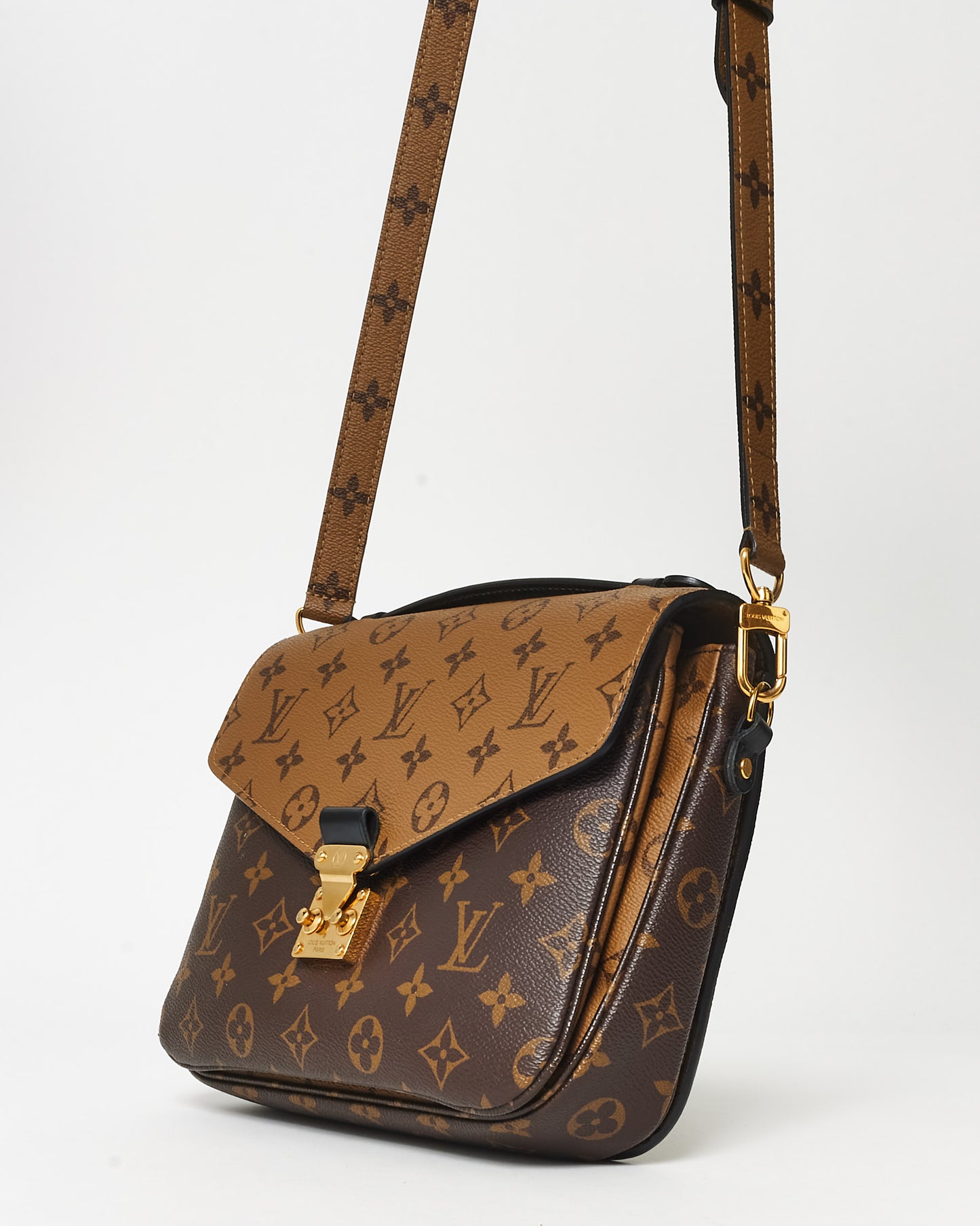 Louis Vuitton Reverse Monogram Coated Canvas Pochette Metis