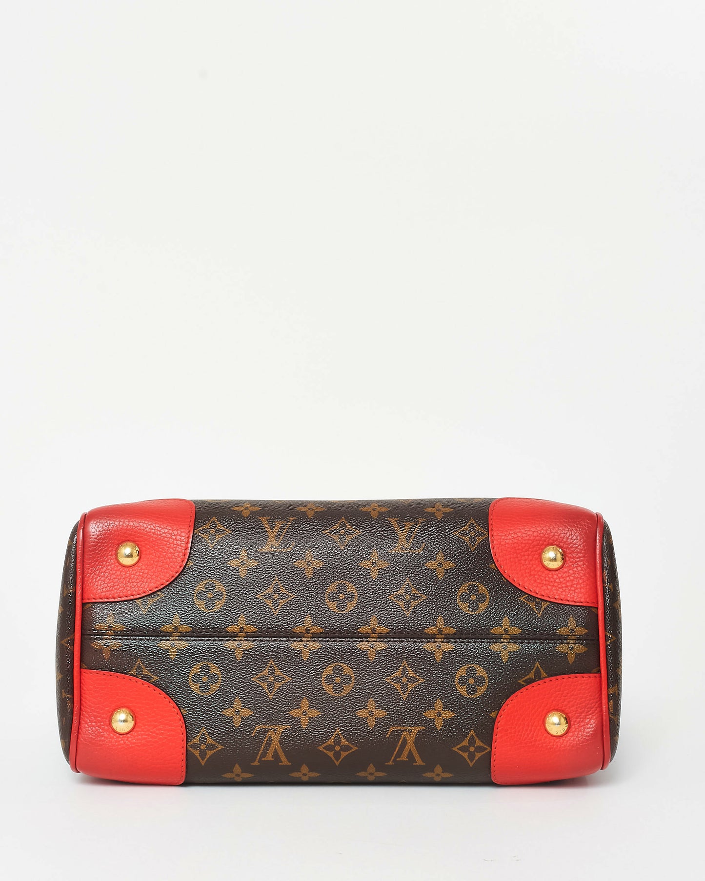 Louis Vuitton Monogram Coated Canvas & Red Retiro NM Bag