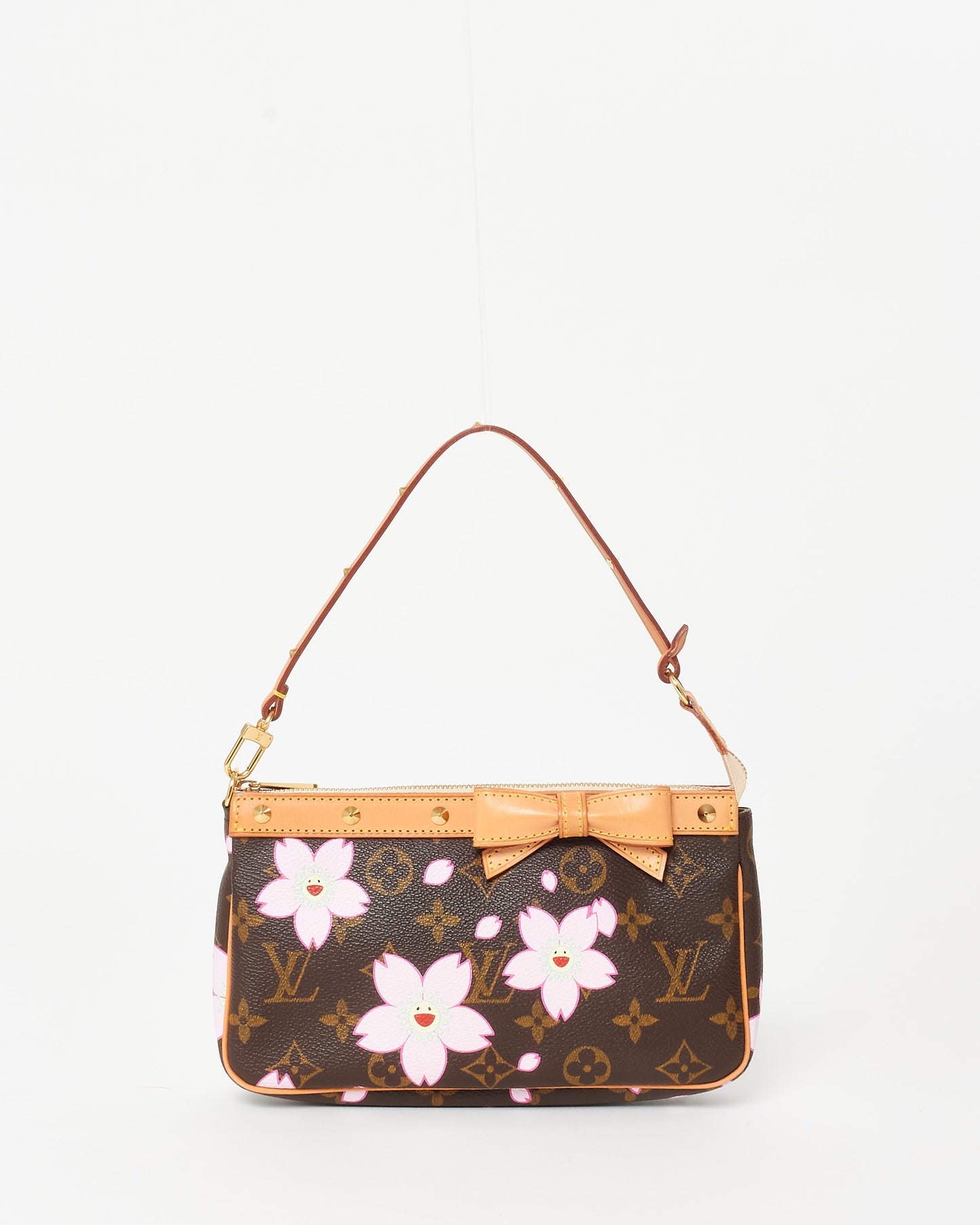 Louis Vuitton Monogram Coated Canvas Cherry Blossom Takashi Murakami Pochette D'Accessoires