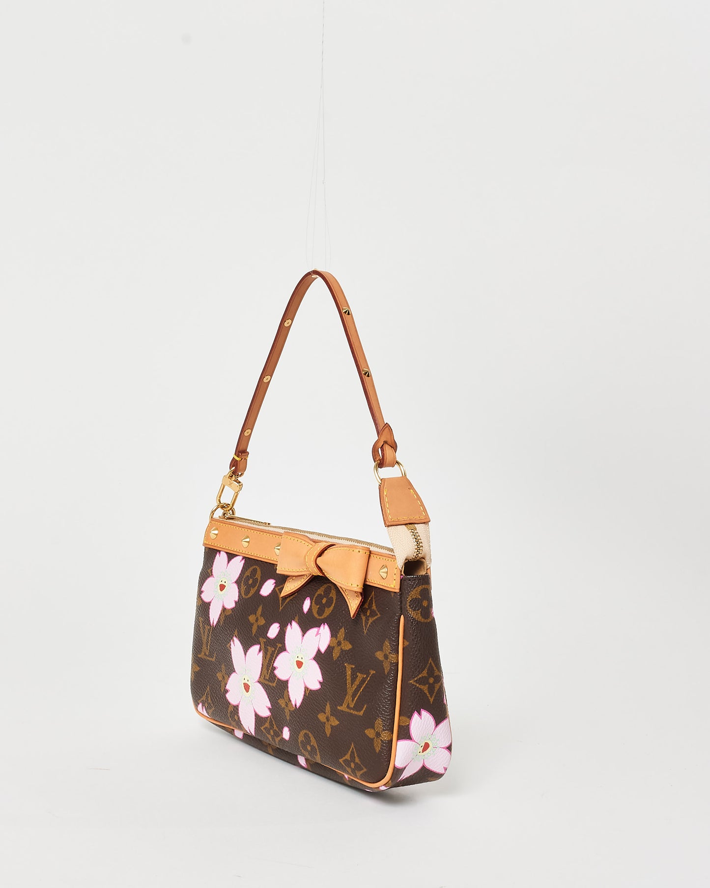 Louis Vuitton Monogram Coated Canvas Cherry Blossom Takashi Murakami Pochette D'Accessoires