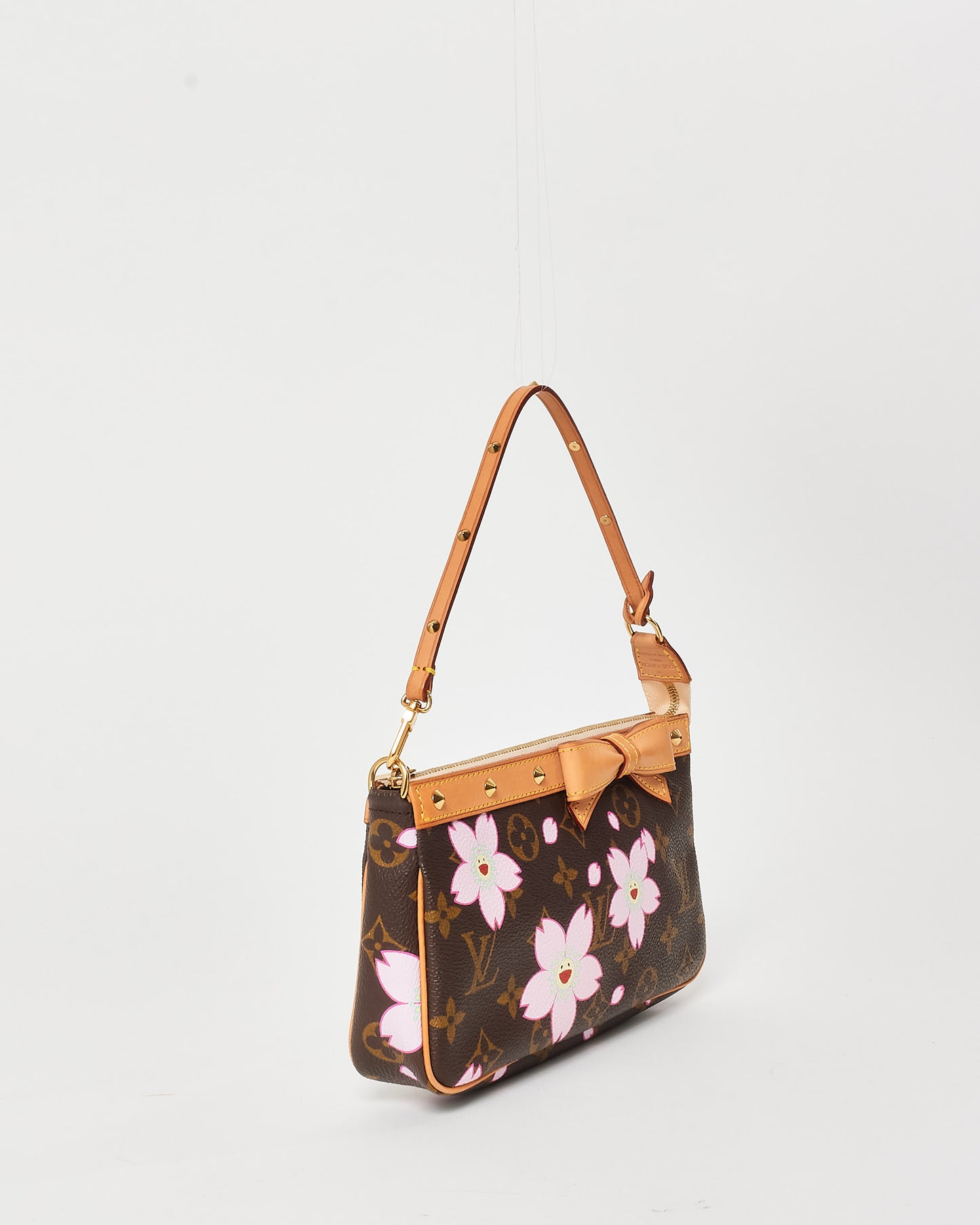 Louis Vuitton Monogram Coated Canvas Cherry Blossom Takashi Murakami Pochette D'Accessoires