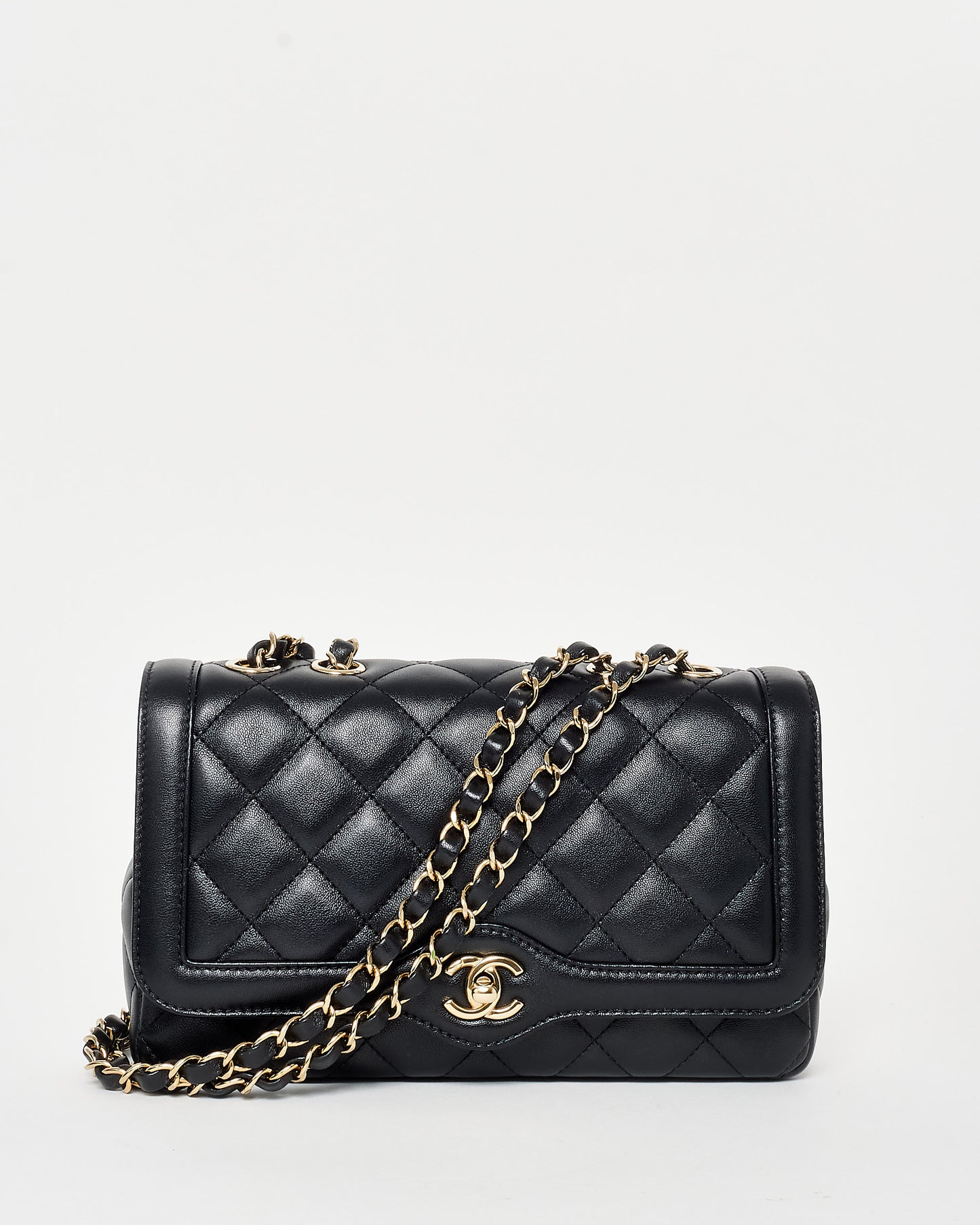 Chanel Black Leather GHW Diana Flap Bag