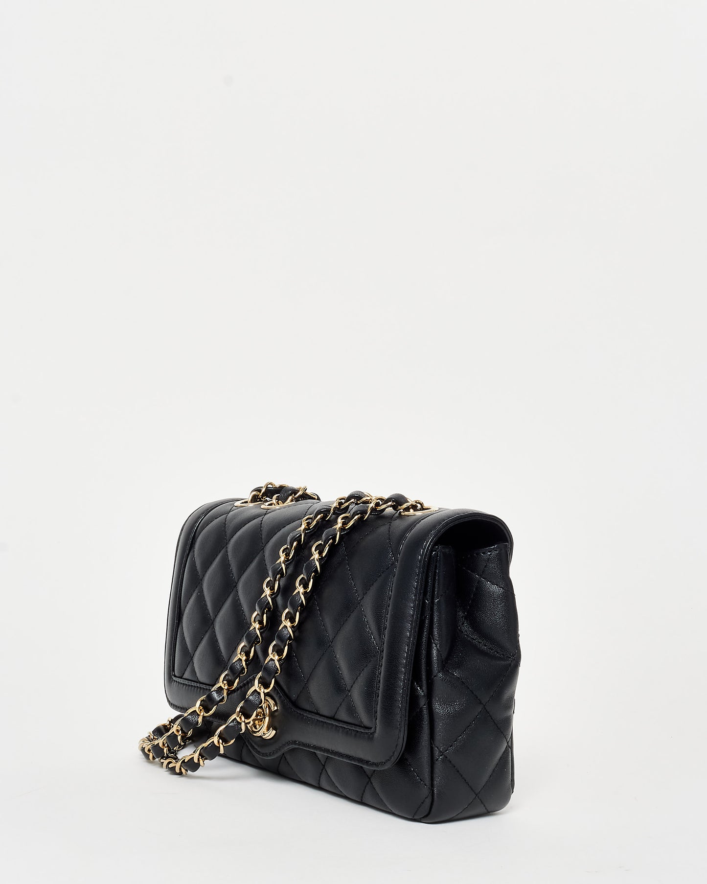 Chanel Black Leather GHW Diana Flap Bag