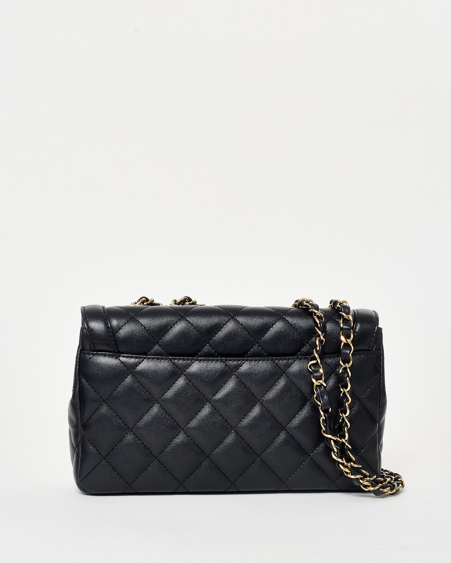 Chanel Black Leather GHW Diana Flap Bag