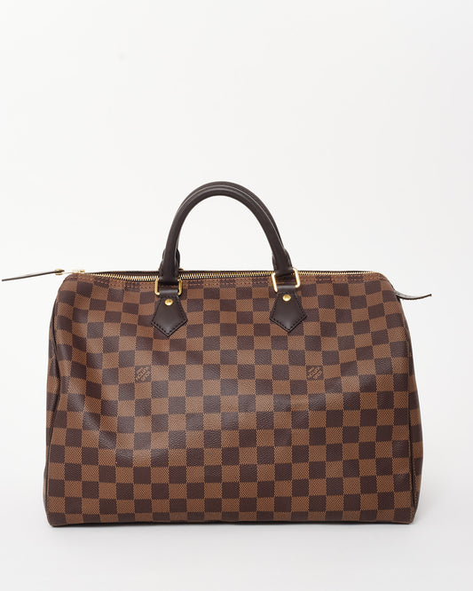 Louis Vuitton Damier Ebene Coated Canvas Speedy 35