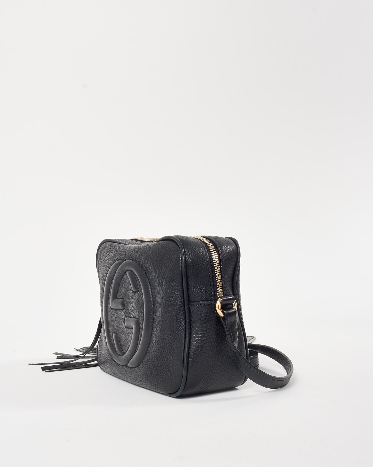 Gucci Black Pebbled Calfskin Leather Soho Disco Bag