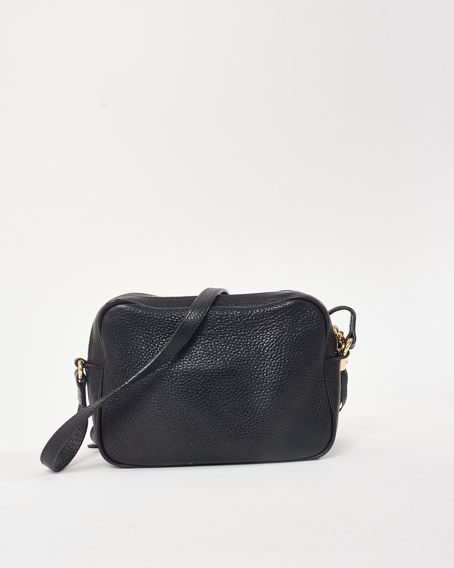 Gucci Black Pebbled Calfskin Leather Soho Disco Bag