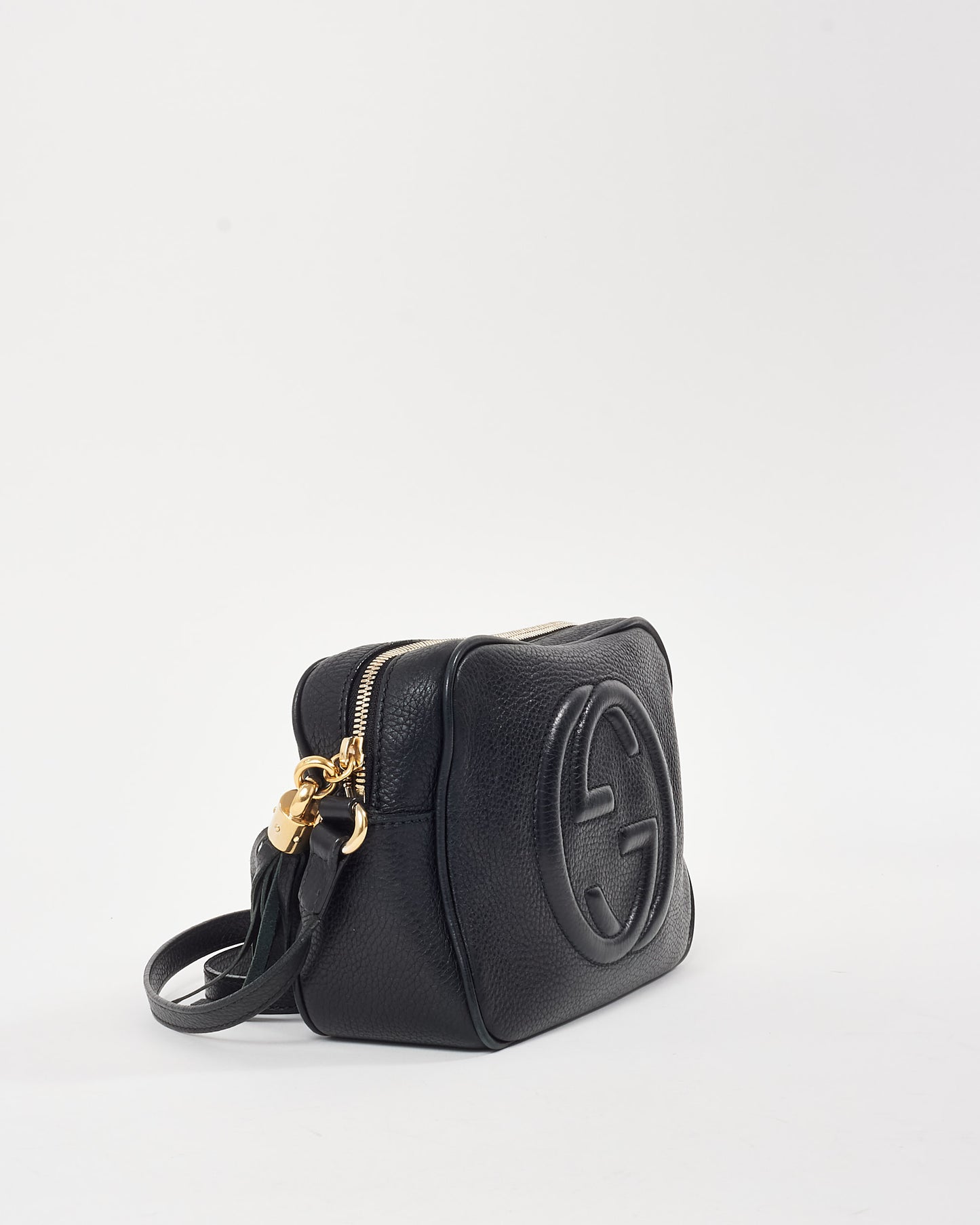 Gucci Black Pebbled Calfskin Leather Soho Disco Bag