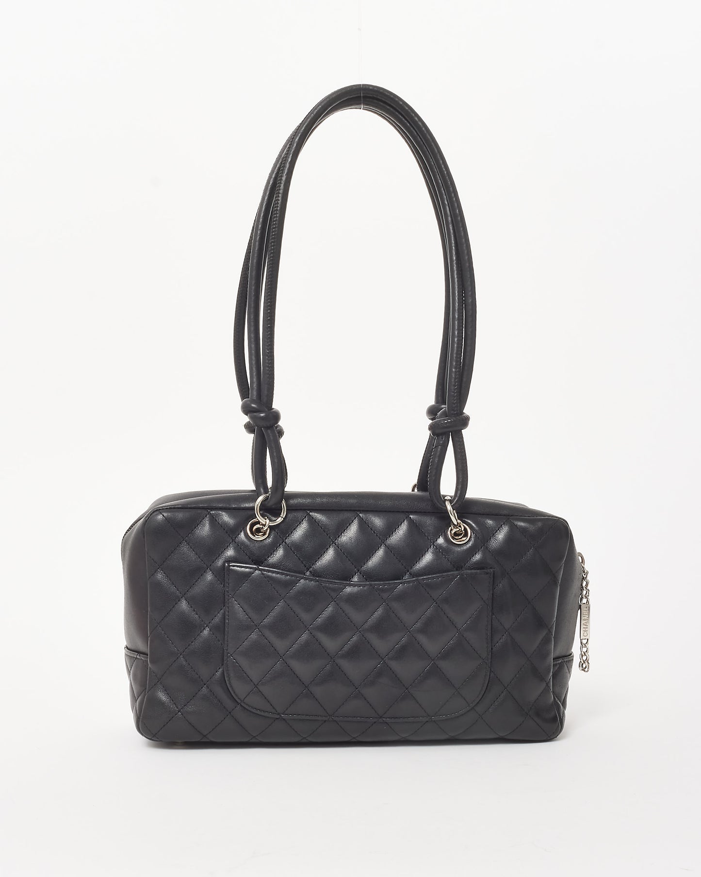 Chanel Black Quilted Leather Rectangular Large Cambon Bag