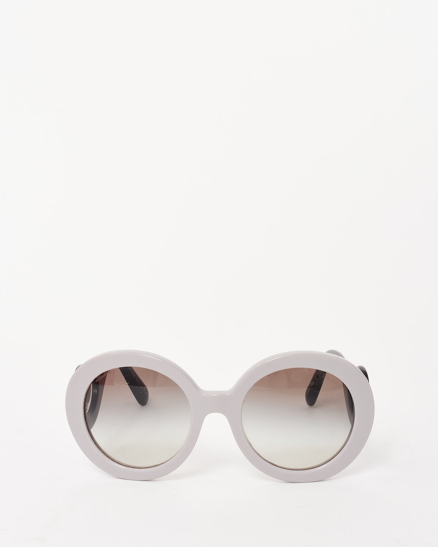 Prada Grey and Black Baroque SPR27N Sunglasses