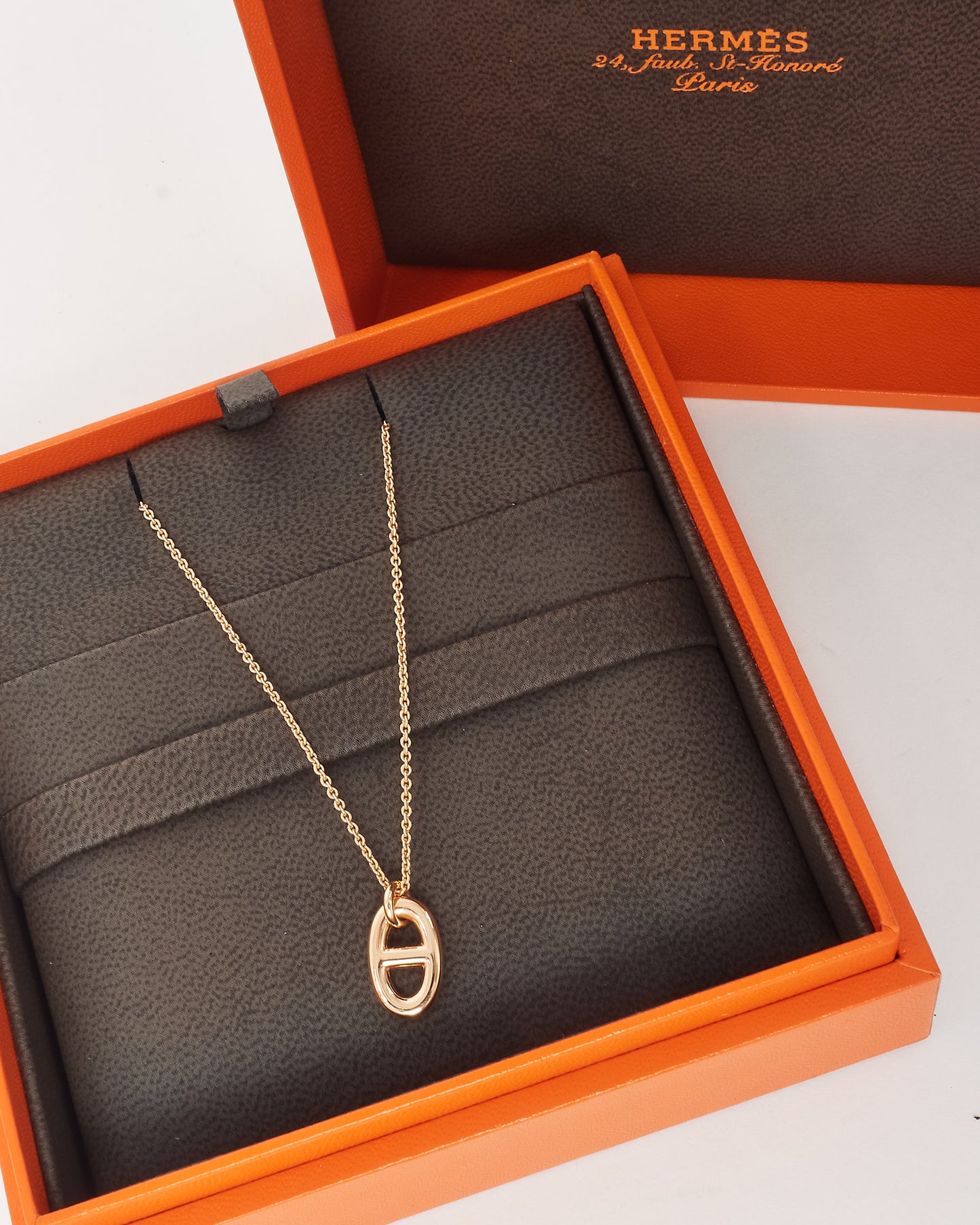 Hermès Rose Gold Small Model Farandole Pendant Necklace