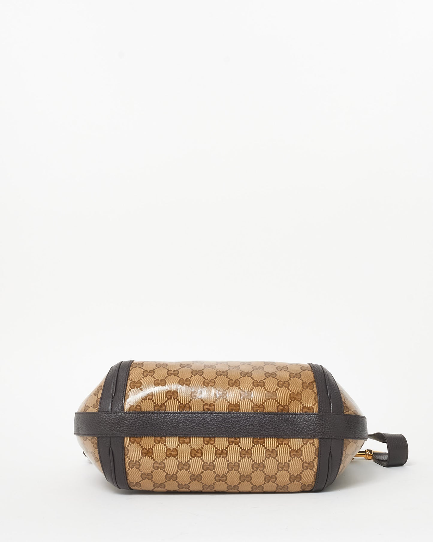 Gucci Monogram Brown Coated Canvas GG Shoulder Hobo Bag