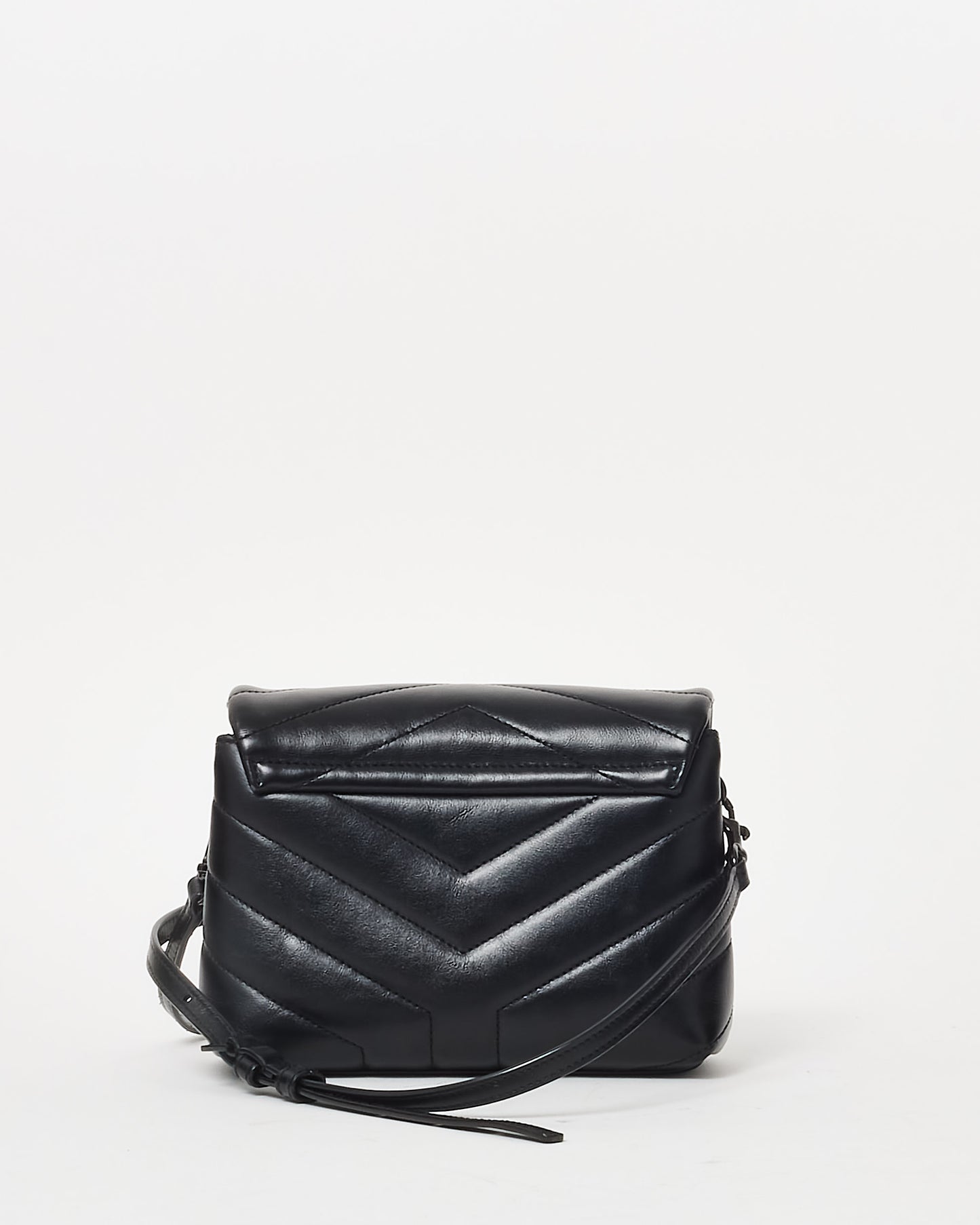 Saint Laurent Black Matelassé Leather Toy Loulou BHW